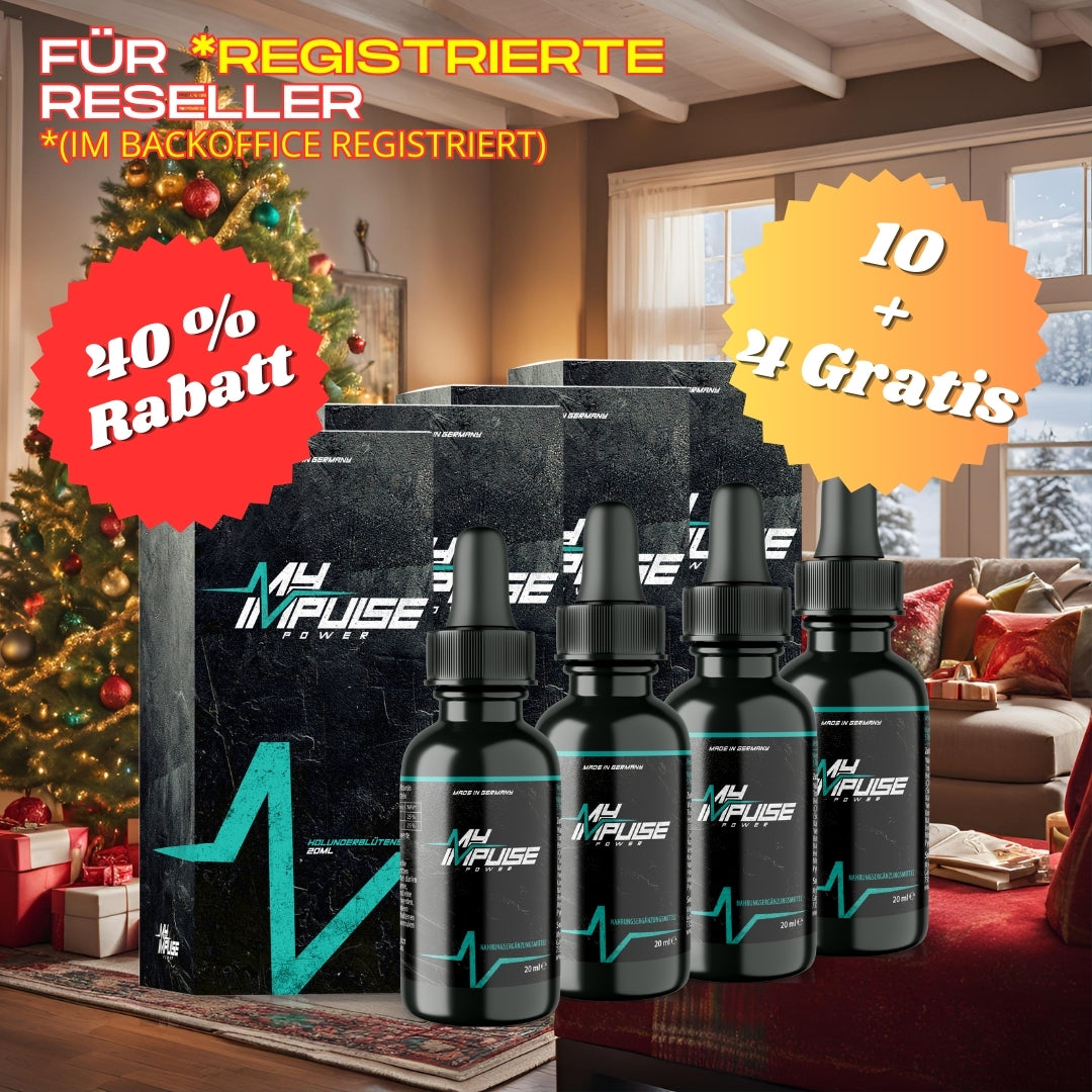 10+4er Bundle MyImpulse Power mit Vitamin B6 und B12 für registrierte Reseller/Partner